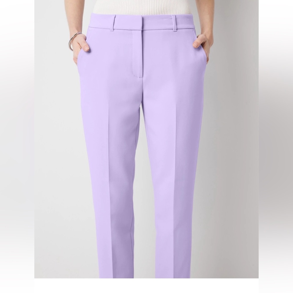 NWT White House Black Market Elle Slim Ankle Luxe Double Weave Pants 8 - Picture 3 of 9